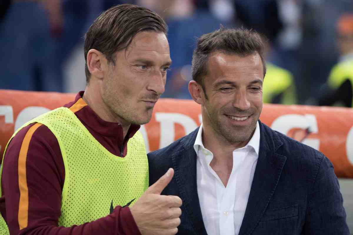 Del Piero Totti scudetti Juve 