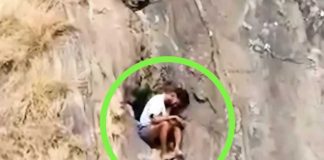 Uomo nascosto montagna