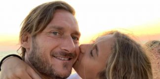 Francesco Totti con sua figlia Chanel