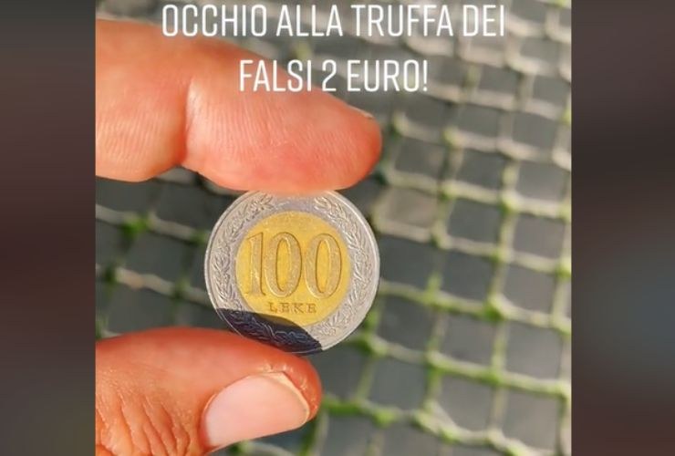Leke albanesi al posto dei 2 Euro 