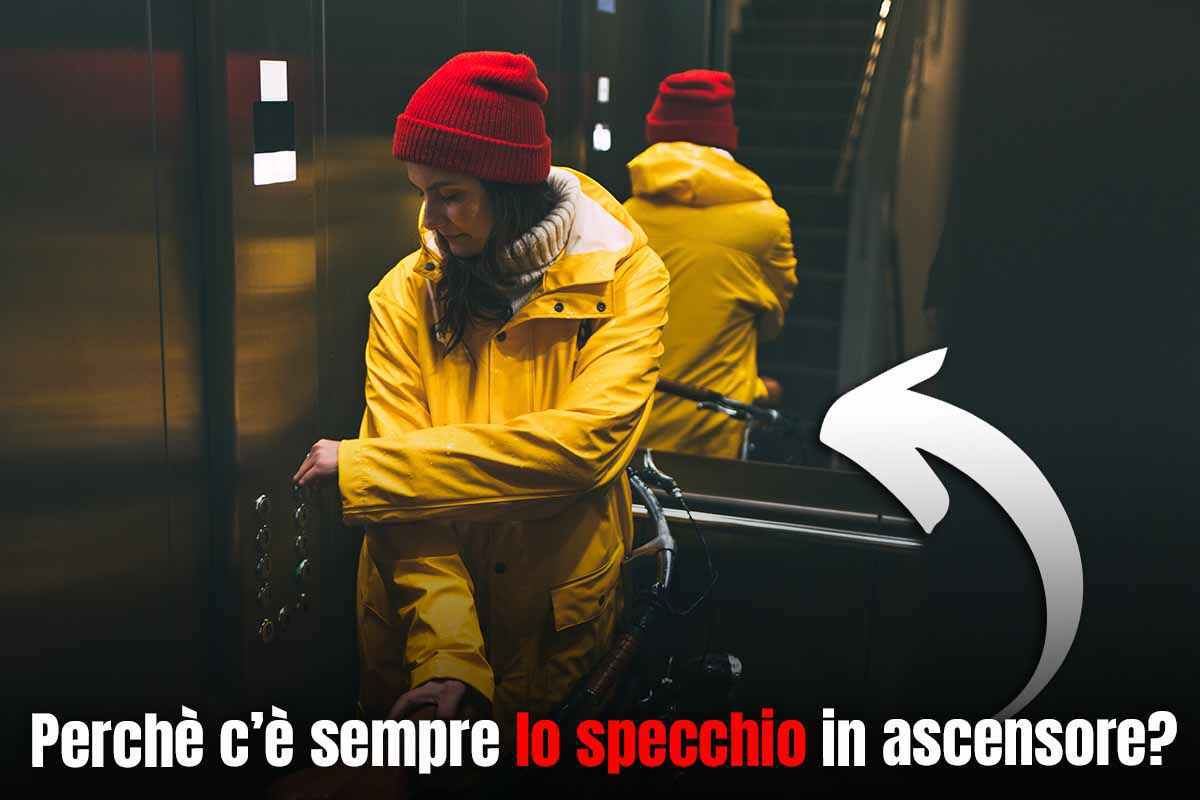 specchio in ascensore