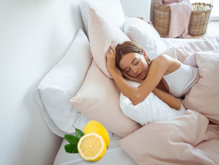 benefici limone accanto al letto