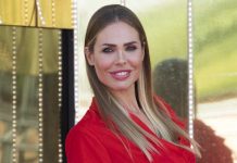 ilary blasi stivaletti a spillo spacco