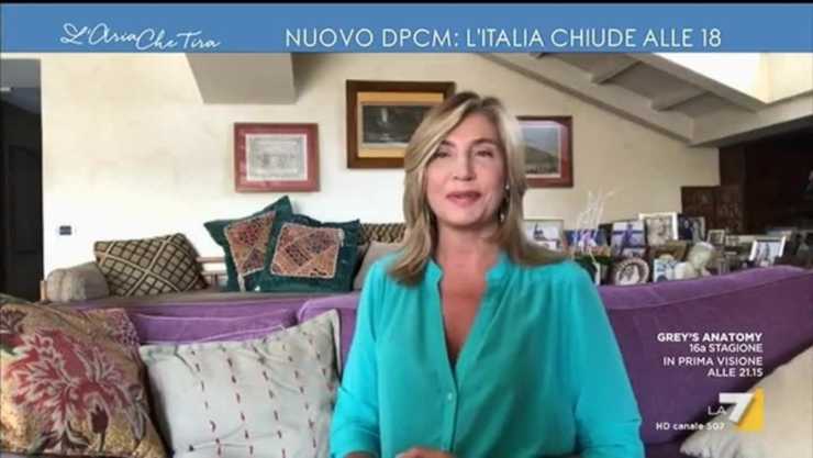 Myrta Merlino da casa