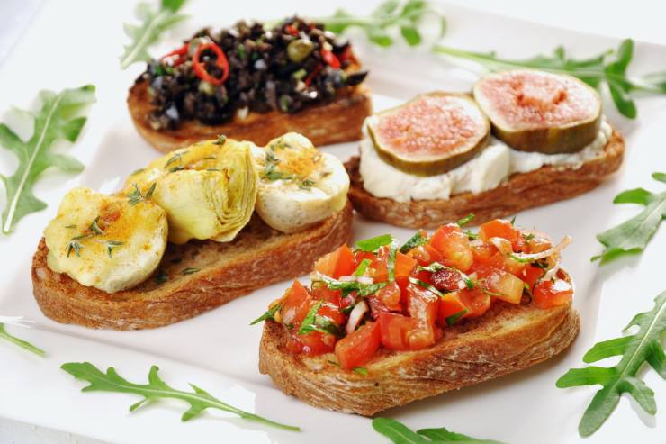 Bruschettine alle erbe ricetta