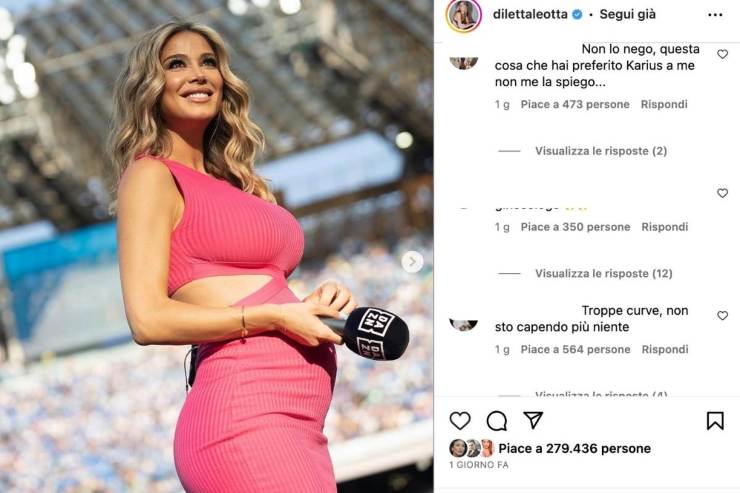 Diletta Leotta curve mamma