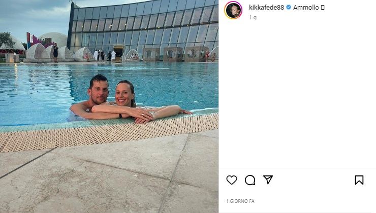 Federica pellegrini e la foto in piscina 