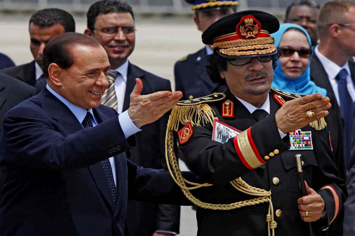 berlusconi gheddafi uccisione