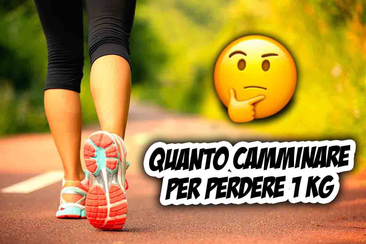 quanto camminare perdere 1 Kg