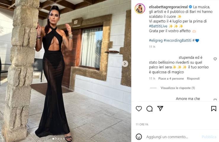 elisabetta gregoraci vestito trasparente