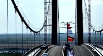 Inaugurato il secondo ponte sospeso più lungo d’Europa: il Ponte di Braila misura 2 km