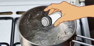 acqua che bolle quando sale