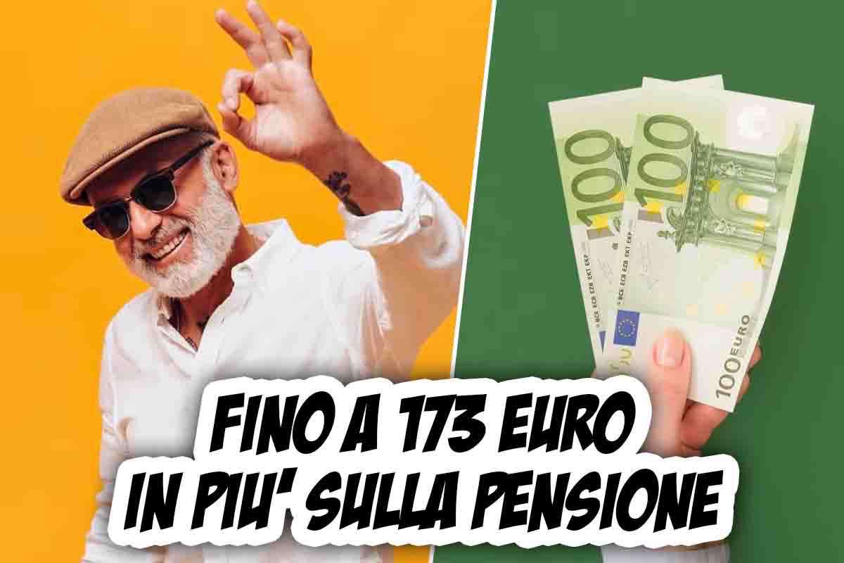 Aumento di 173 euro nelle pensioni