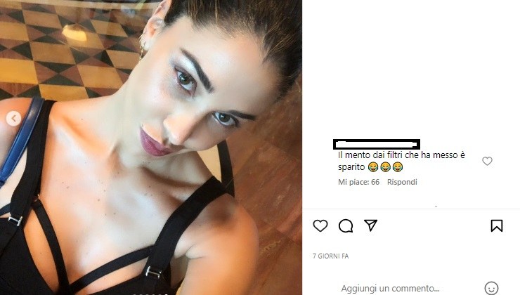 belen rodriguez selfie critiche