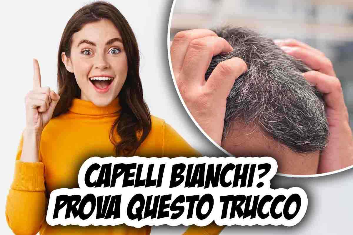 capelli bianchi trucco 