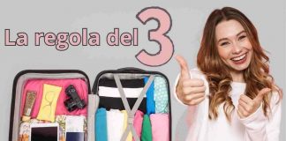 regola del 3 valigia