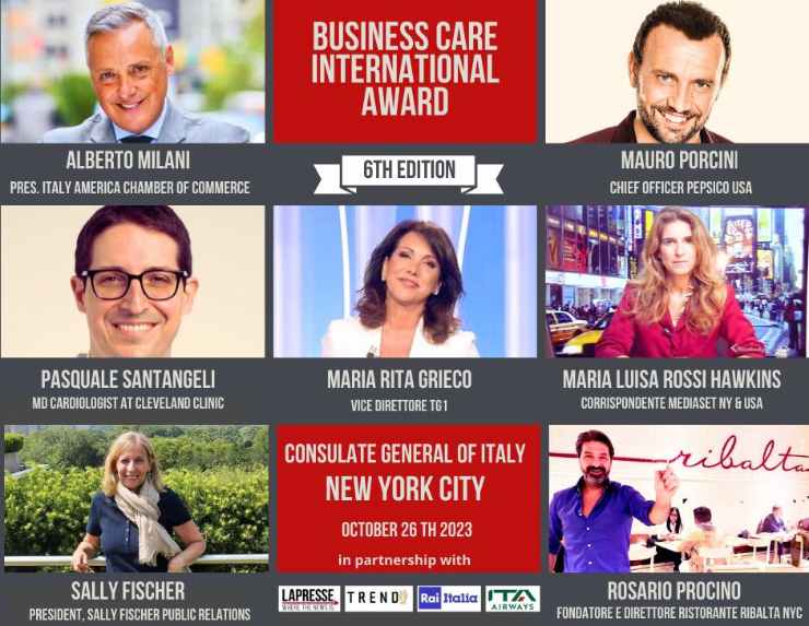 6a edizione del Business Care International Award 
